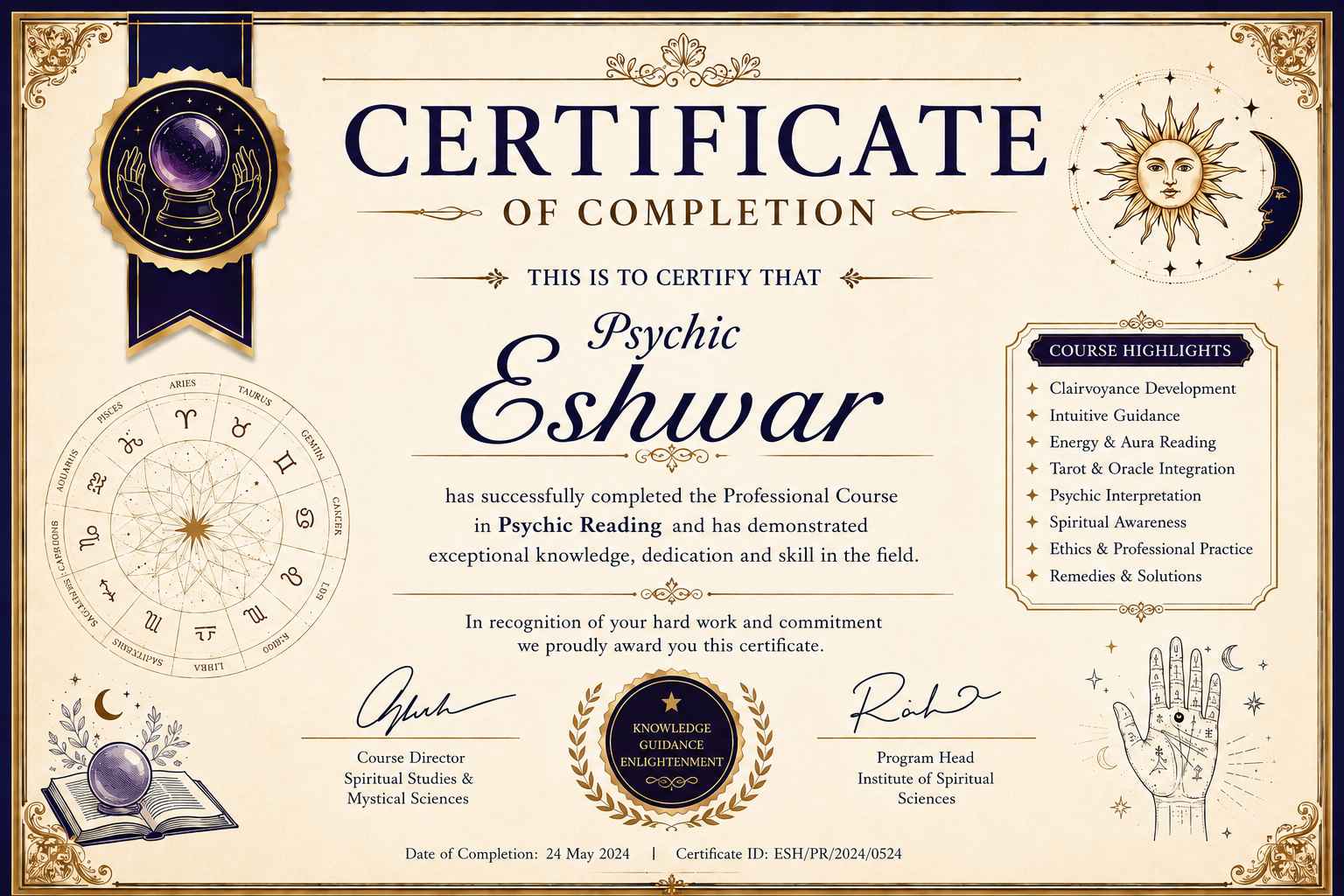 Vedic Certificate 2