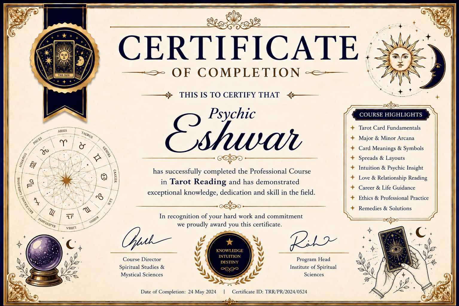 Vedic Certificate 1
